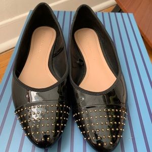 Patent Studded Flats